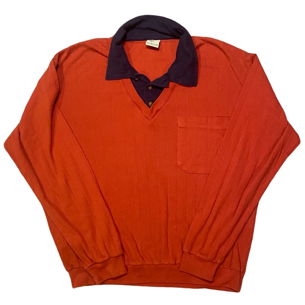 Vintage orange blue Haband long-sleeve (M)